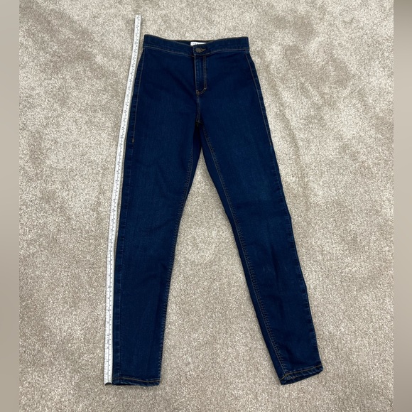 TOPSHOP JONI HIGH RISE SKINNY JEANS BLUE SIZE 00 - Picture 6 of 8